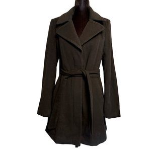 Le Chateau Virgin Wool/ Cashmere Coat with Belt